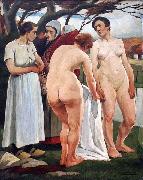 Eugene Laermans Women Bathing in oil painting artist